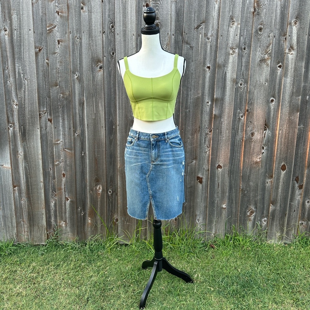 OFFLINE by Aerie Real Me Green Activewear Top EUC